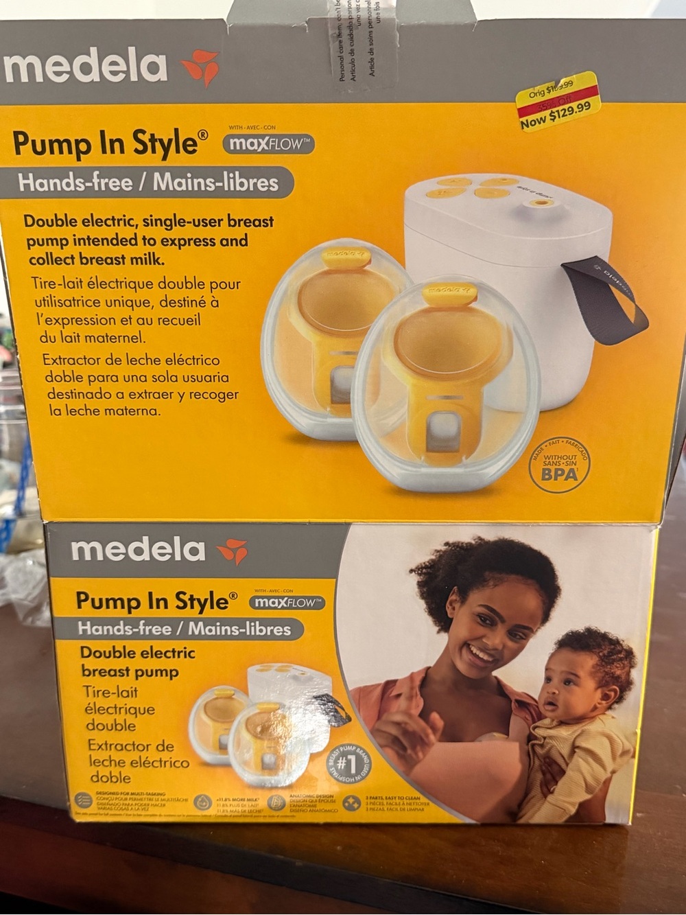 Medela Pump In Style Double Electric Breast Pump - Yellow & White
